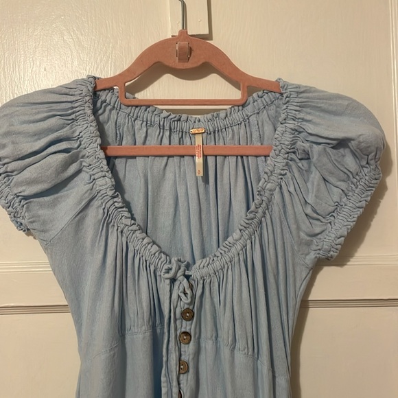 Free People Light Blue Dress - Picture 4 of 5